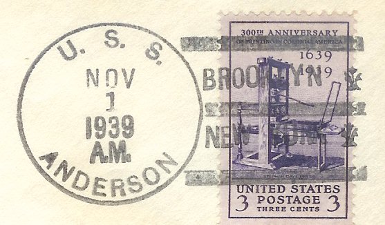 File:GregCiesielski ANDERSON DD411 19391101 1 Postmark.jpg