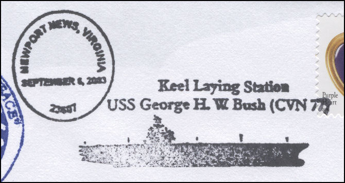 File:GregCiesielski GeorgeHWBush CVN77 20030906 3 Postmark.jpg