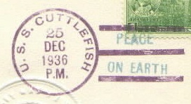 File:FirstMuseum Cuttlefish SS171 19361225 1 Postmark.jpg