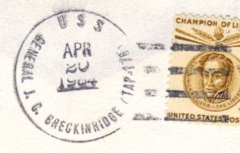 File:GregCiesielski GeneralJCBreckinridge TAP176 19640420 1 Postmark.jpg