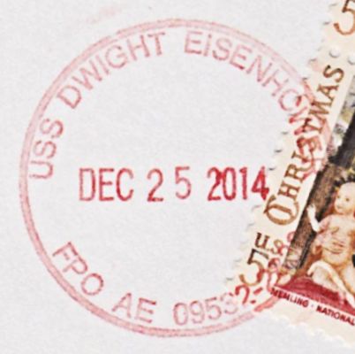 File:GregCiesielski DwightDEisenhower CVN69 20141225 1 Postmark.jpg