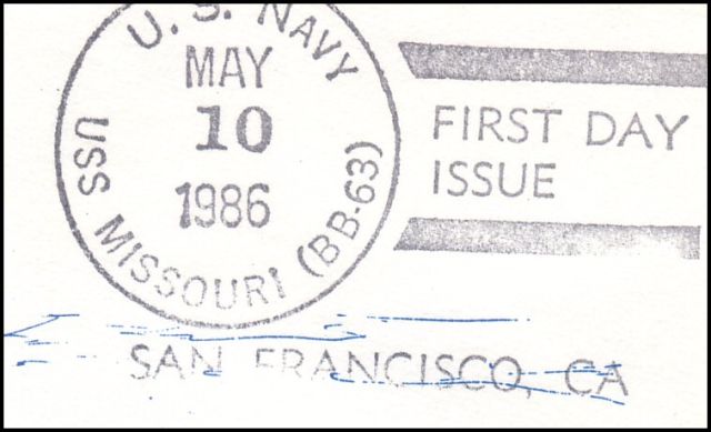 File:GregCiesielski Missouri BB63 19860510 1 Postmark.jpg