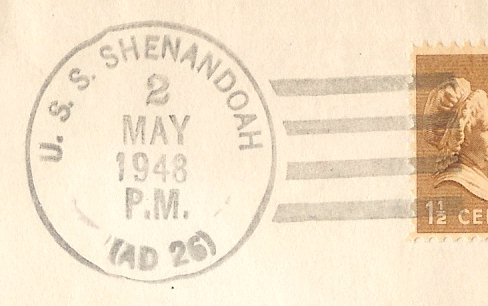 File:GregCiesielski Shenandoah AD26 19480502 1 Postmark.jpg