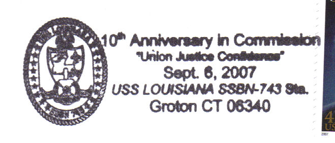File:GregCiesielski Louisiana SSBN743 20070906 1 Postmark.jpg