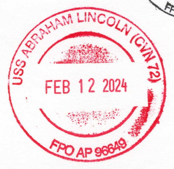 File:GregCiesielski AbrahamLincoln CVN72 20240214 1 Postmark.jpg