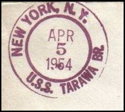 File:GregCiesielski Tarawa CVA40 19540405 2 Postmark.jpg