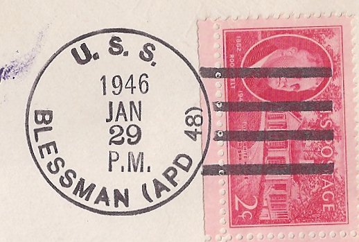 File:GregCiesielski Blessman APD48 19460129 1 Postmark.jpg