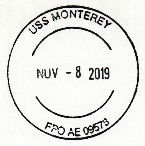 File:GregCiesielski Monterey CG61 20191108 1 Postmark.jpg