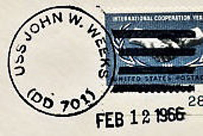 File:GregCiesielski JohnWWeeks DD701 19660212r 1 Postmark.jpg