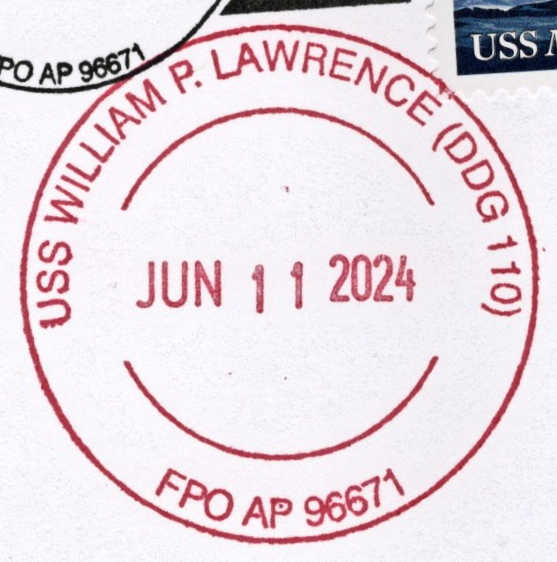 File:GregCiesielski WilliamPLawrence DDG110 20240611 2 Postmark.jpg