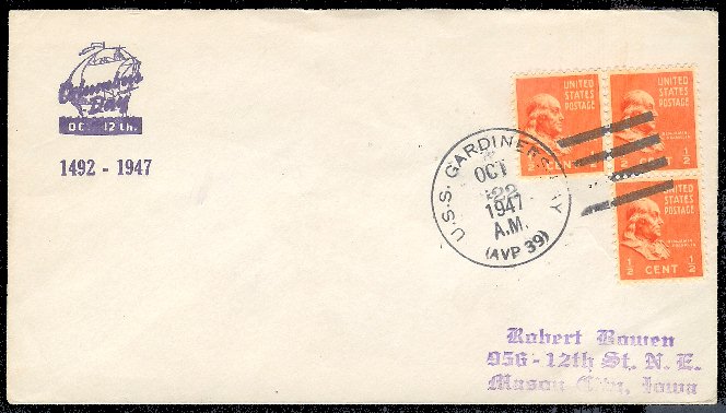File:GregCiesielski GardinersBay AVP39 19471122 1 Front.jpg