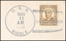 GregCiesielski Biddle DD151 19361111 1 Postmark.jpg