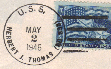 File:GregCiesielski HJThomas DD833 19460502 1 Postmark.jpg