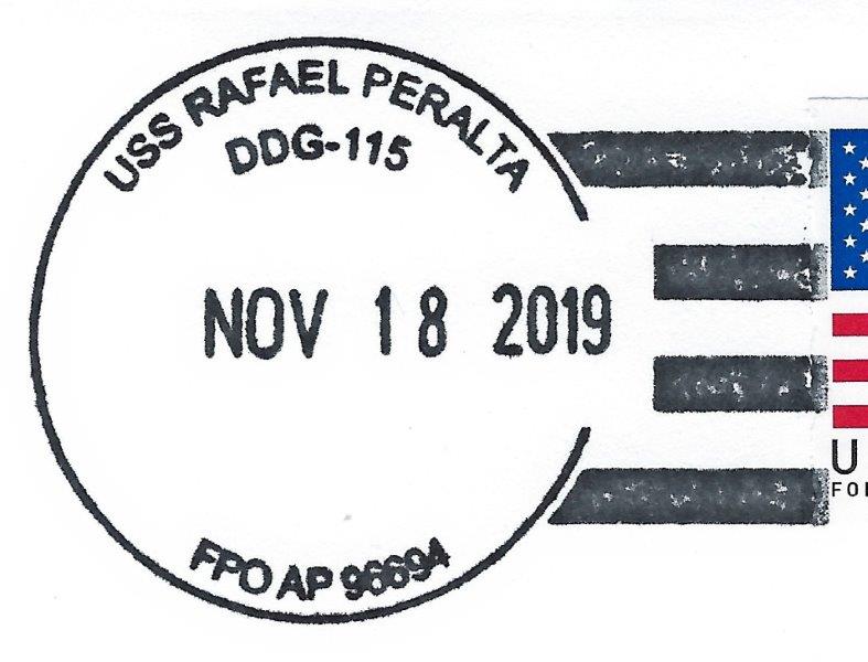 File:GregCiesielski RafaelPeralta DDG115 20191118 1 Postmark.jpg