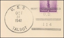 GregCiesielski Talbot DD114 19411031 1 Postmark.jpg