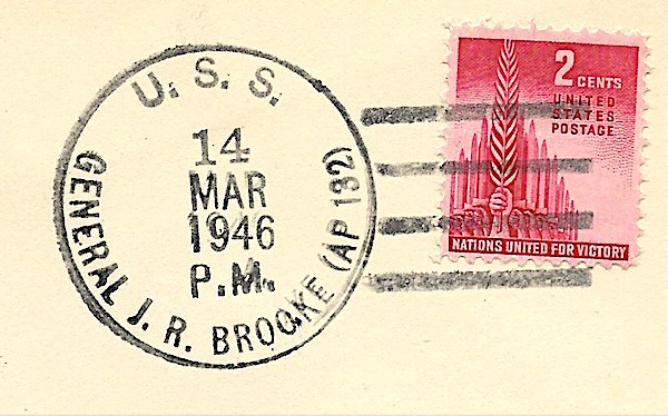 File:JohnGermann General J. R. Brooke AP-132 19460314 1a Postmark.jpg