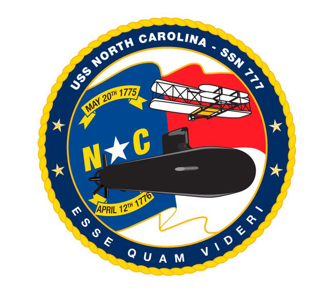 File:GregCiesielski NorthCarolina SSN777 20040522 1 Crest.jpg