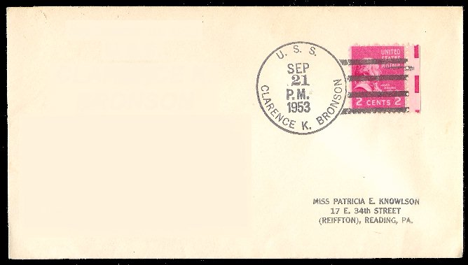 File:GregCiesielski ClarenceKBronson DD668 19530921 1 Front.jpg