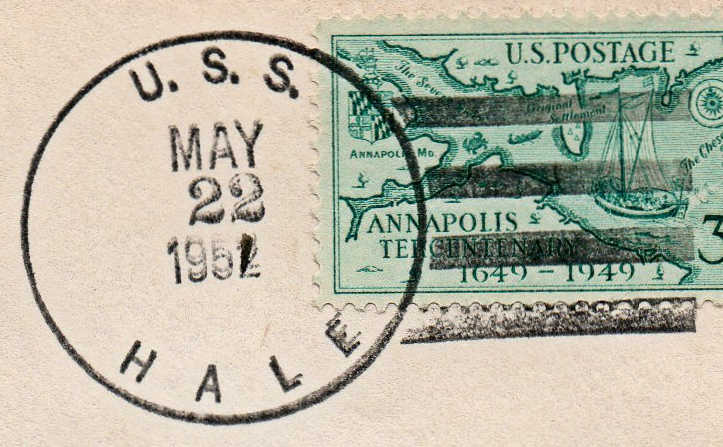 File:GregCiesielski Hale DD642 19510522 1 Postmark.jpg