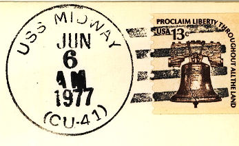 File:GregCiesielski Midway CV41 19770606 1 Postmark.jpg