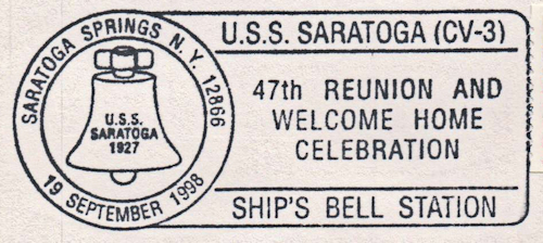 File:GregCiesielski Saratoga CV60 19980919 1 Postmark.jpg