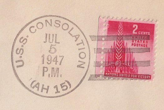 File:GregCiesielski Consolation AH15 19470705 1 Postmark.jpg