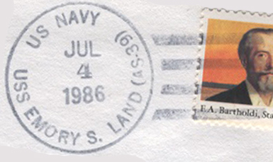 File:GregCiesielski USSESLand AS39 19860704r 1 Postmark.jpg