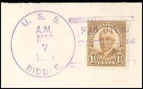 GregCiesielski Biddle DD151 19350307 1 Postmark.jpg