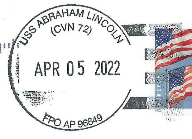 File:GregCiesielski AbrahamLincoln CVN72 20220405 1 Postmark.jpg