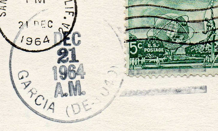 File:GregCiesielski Garcia DE1040 19641221 1 Postmark.jpg