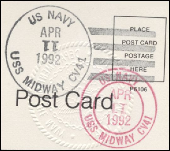 File:GregCiesielski Midway CV41 19920411 7 Postmark.jpg