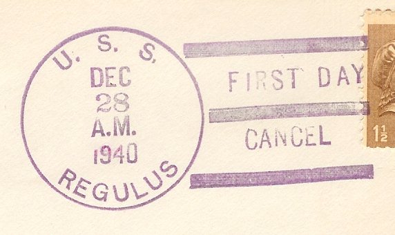 File:GregCiesielski Regulus AK14 19401228 1 Postmark.jpg