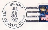 GregCiesielski Arkansas CGN41 19870730 1 Postmark.jpg