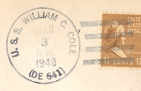 File:GregCiesielski WilliamCCole DE641 19480303 1 Postmark.jpg