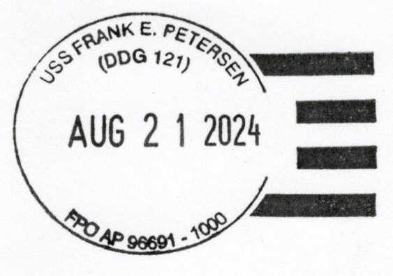 File:GregCiesielski FrankEPetersonJr DDG121 20240821 1 Postmark.jpg