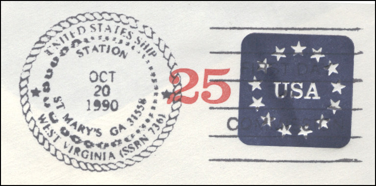 File:GregCiesielski WestVirginia SSBN736 19901020 1 Postmark.jpg
