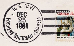 File:GregCiesielski ForrestSherman DD931 19811225 1 Postmark.jpg
