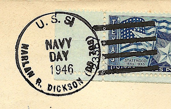 File:JohnGermann Harlan R. Dickson DD708 19461027 1a Postmark.jpg