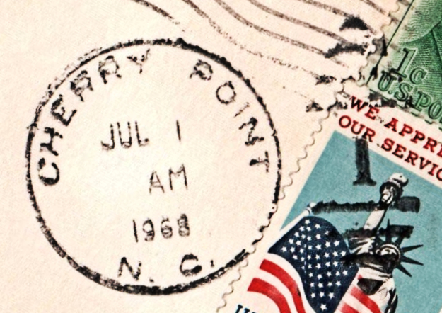 File:GregCiesielski MCAS CherryPoint 19680701 1 Postmark.jpg