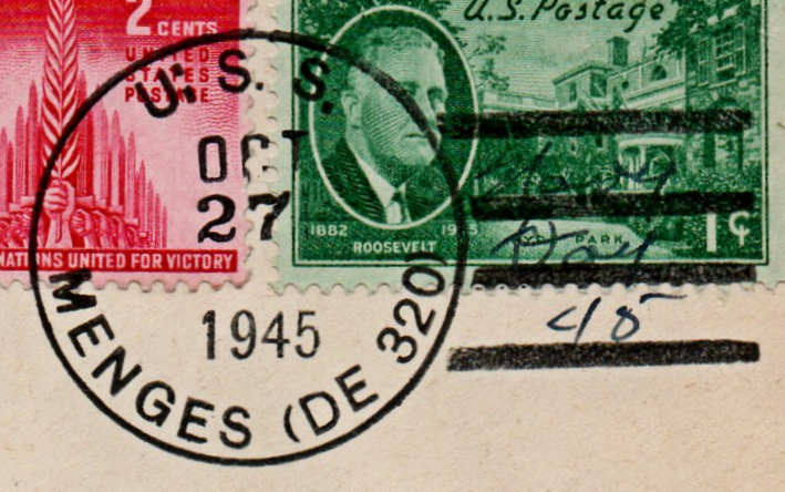 File:GregCiesielski Menges DE320 19451027 1 Postmark.jpg
