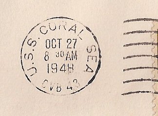 File:GregCiesielski CoralSea CVB43 19481027 1 Postmark.jpg