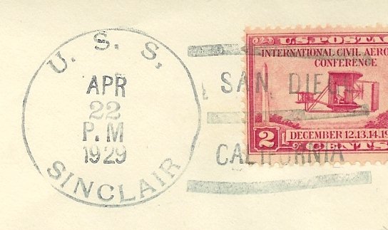 File:GregCiesielski Sinclair DD275 19290422 1 Postmark.jpg