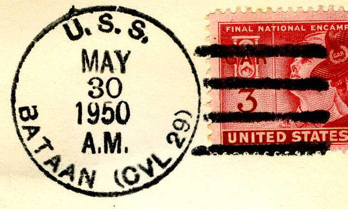 File:GregCiesielski Bataan CVL29 19500530 1 Postmark.jpg
