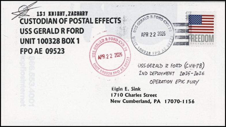 File:GregCiesielski GeraldRFord CVN78 20260422 1 Front.jpg