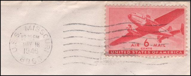 File:GregCiesielski Missouri BB63 19460518 1 Postmark.jpg