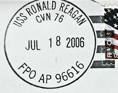 File:GregCiesielski RonaldReagan CVN76 20060718 1 Postmark.jpg