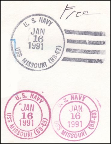 File:GregCiesielski Missouri BB63 19910116 1 Postmark.jpg