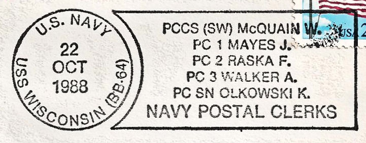 File:GregCiesielski Wisconsin BB64 19881022 1 Postmark.jpg
