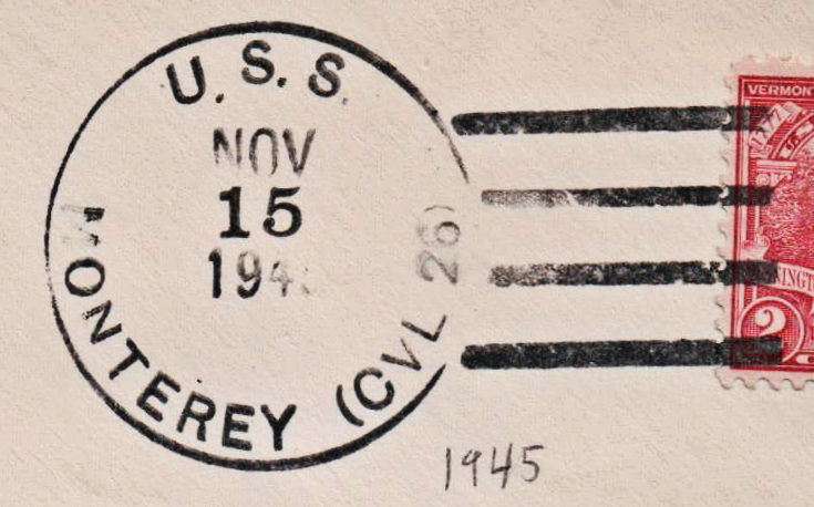 File:GregCiesielski Monterey CVL26 19451115 1 Postmark.jpg