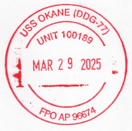 File:GregCiesielski OKane DDG77 20250329 2 Postmark.jpg